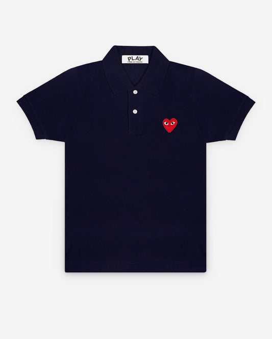 Play Comme des Gar?ons - Red Polo Shirt - (Navy)