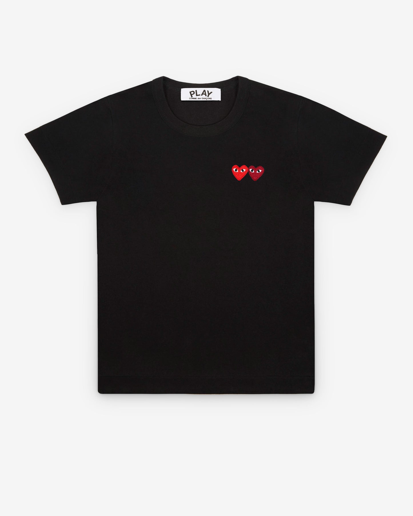 Play Comme des Gar?ons - T-Shirt with Double Heart - (Black)