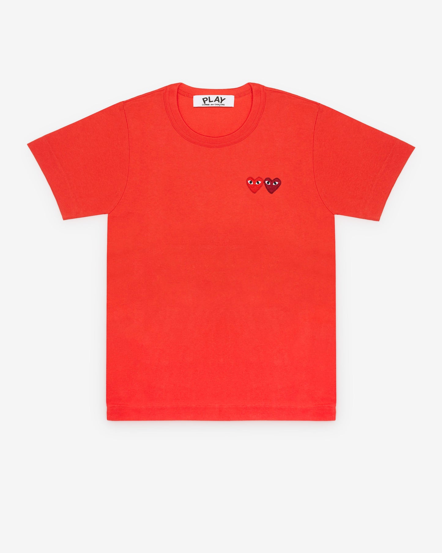 Play Comme des Gar?ons - T-Shirt with Double Heart - (Red)