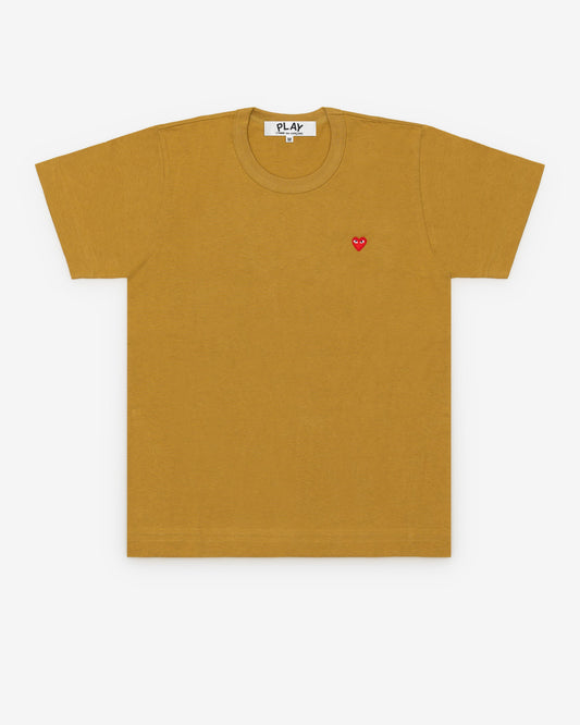 Play Comme des Gar?ons - Small Heart T-Shirt - (Mustard)
