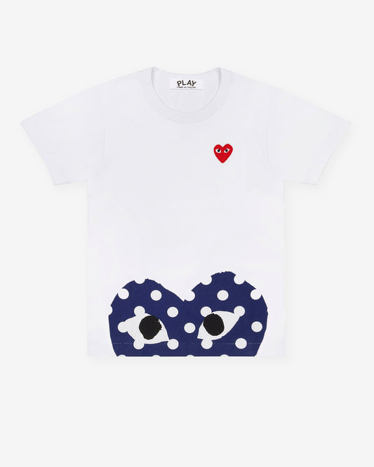 Play Comme des Gar?ons - Polka Dot Edge Heart T-Shirt - (White)